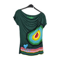 EK10673 Damen T-Shirt von Desigual, Grün, Gr. L0