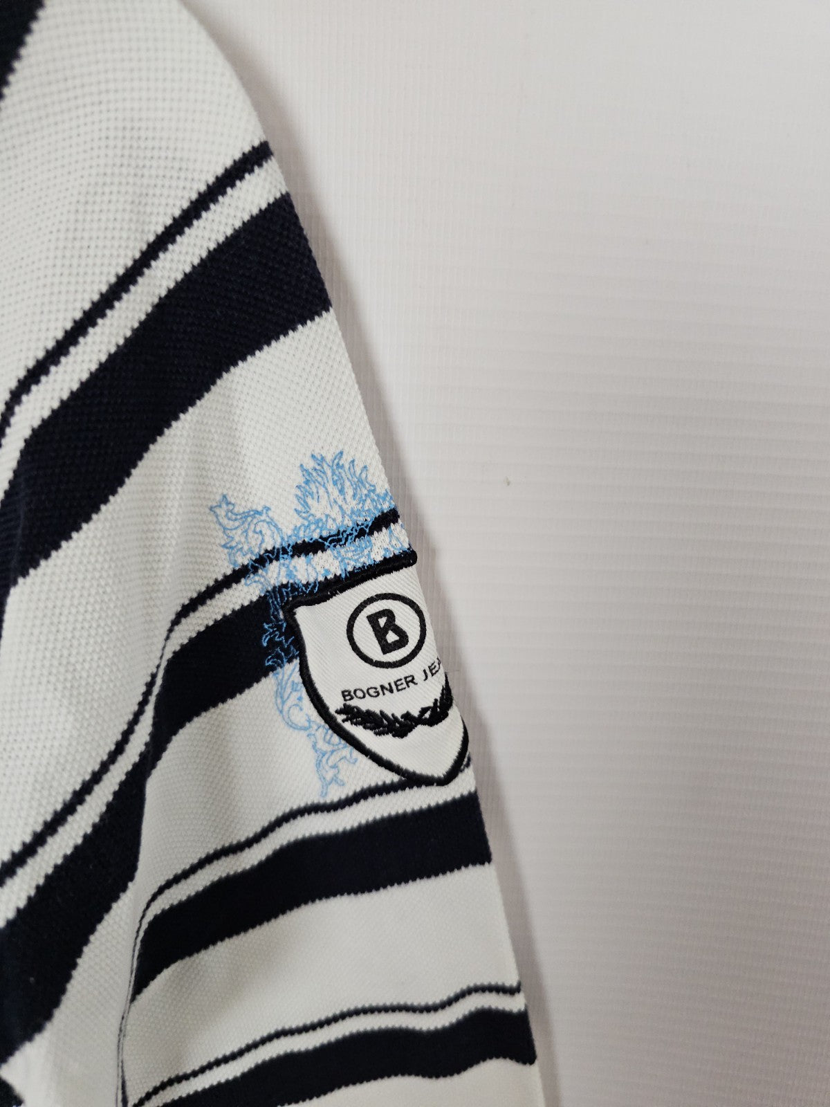 EK8705 Herren Hemd von Bogner Jeans, Schwarz/Weiß, Gr. 365