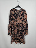 EK5473 Damen Kleid von Vero Moda, schwarz/braun, Gr. XS0