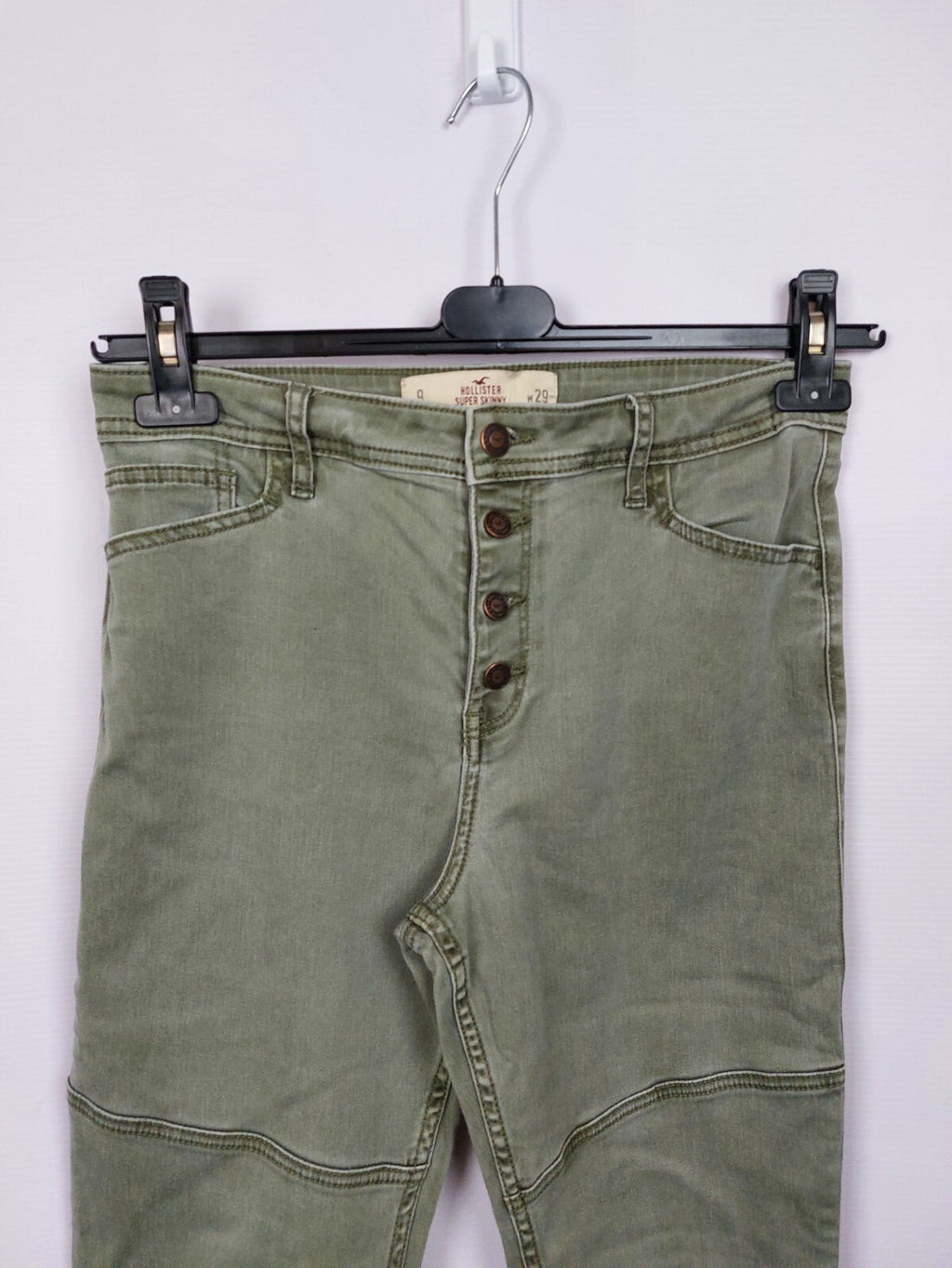EK2165 Damen Hose von Hollister, grün, Gr. W291