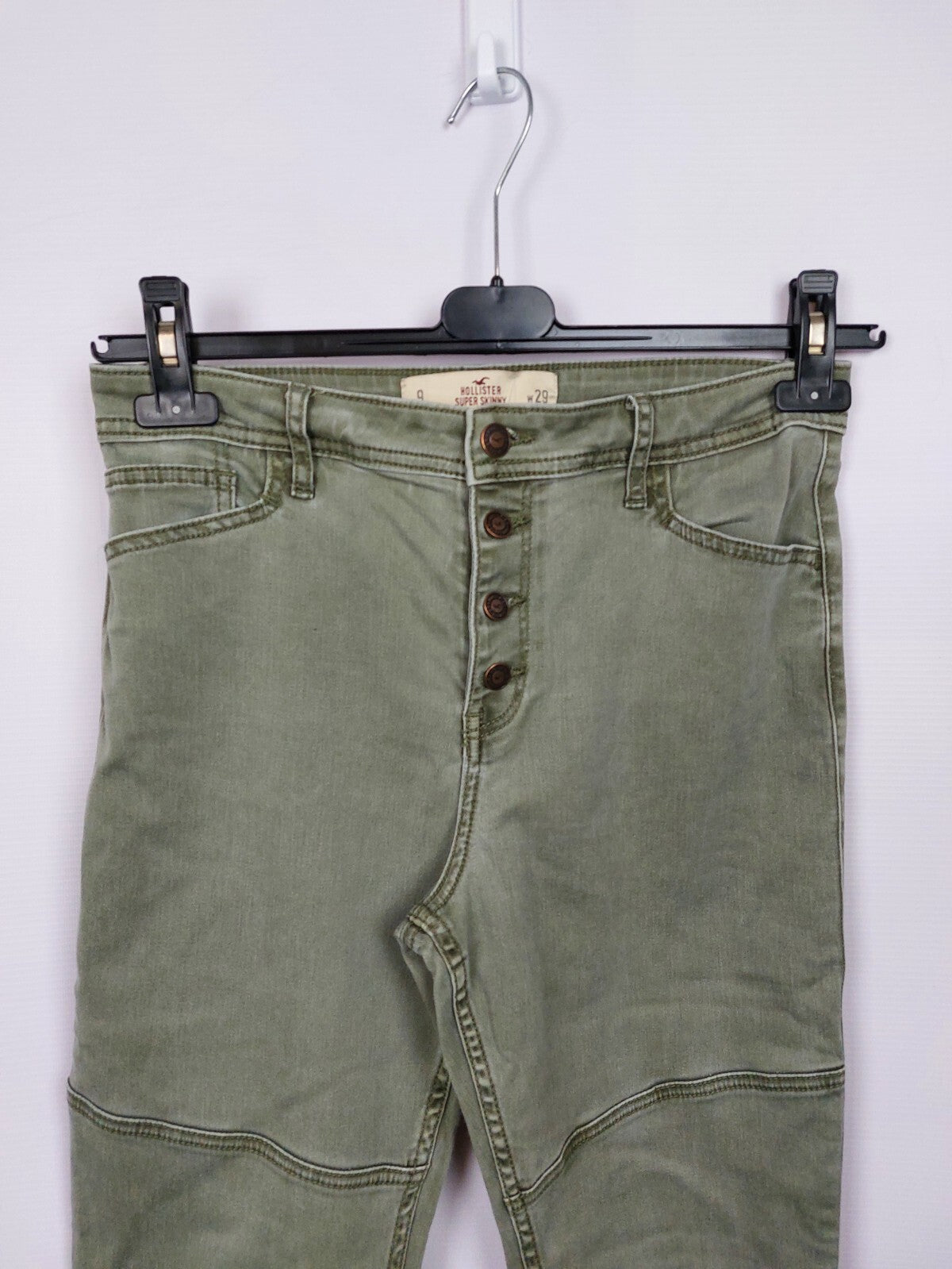 EK2165 Damen Hose von Hollister, grün, Gr. W291
