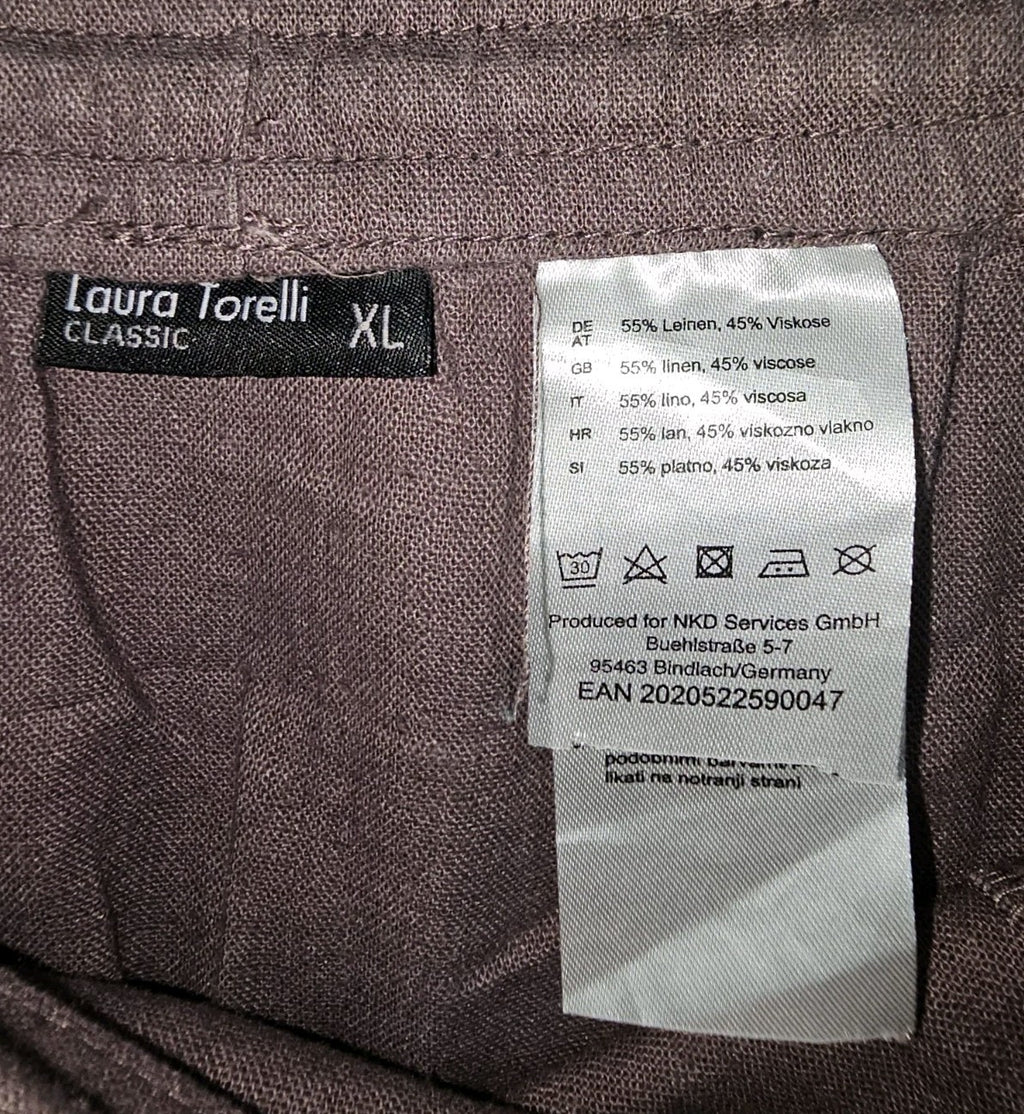 EK10299 Damen Rock von Laura Torelli, braun, Gr.XL3