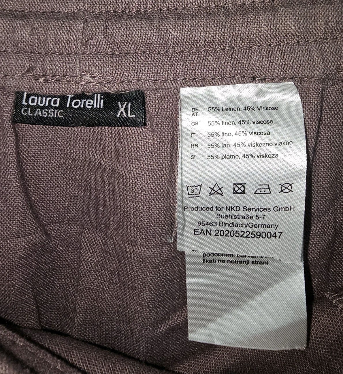 EK10299 Damen Rock von Laura Torelli, braun, Gr.XL3