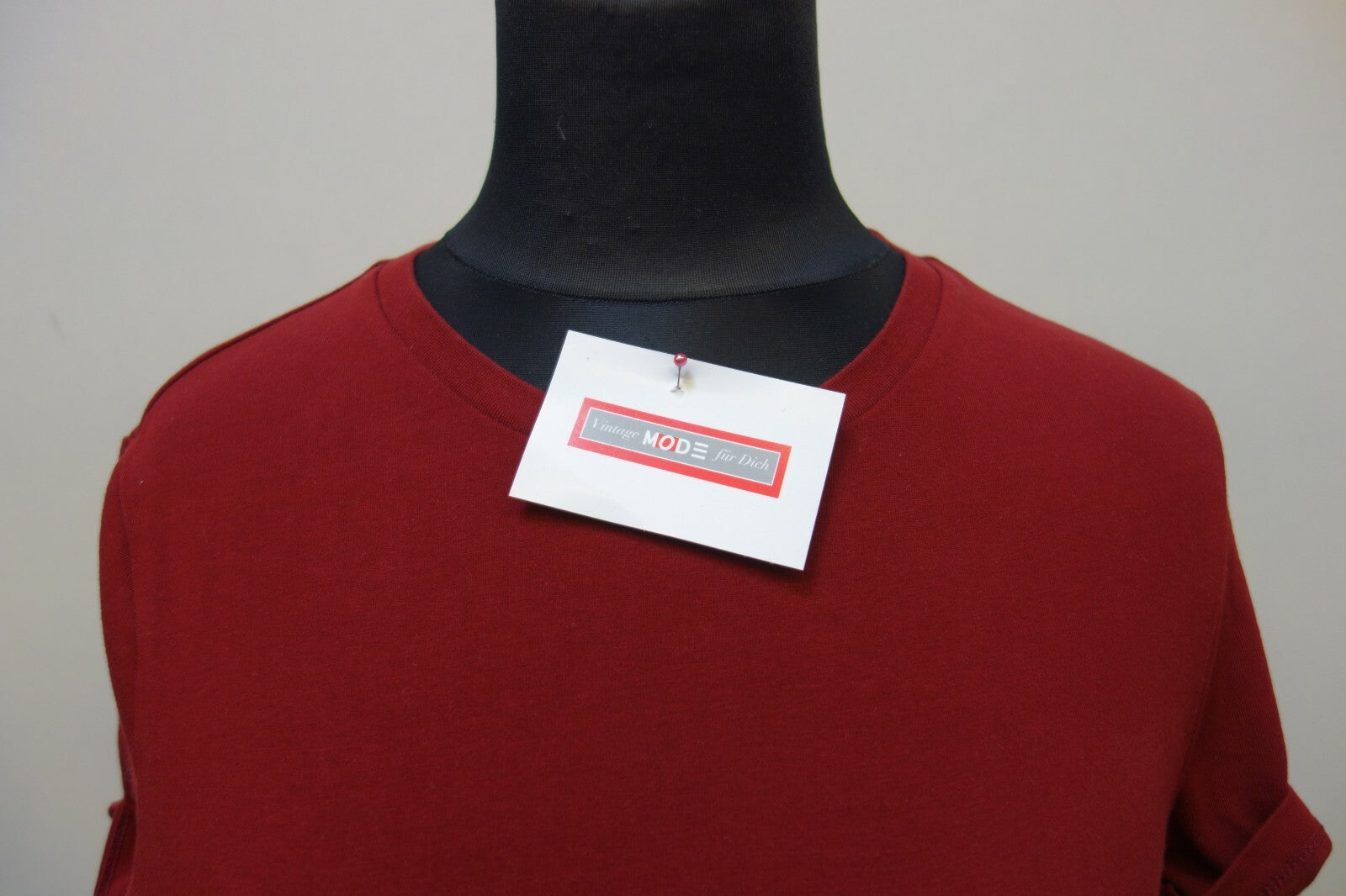 EK0650 Damen T-Shirt von Asos, dunkelrot, M1