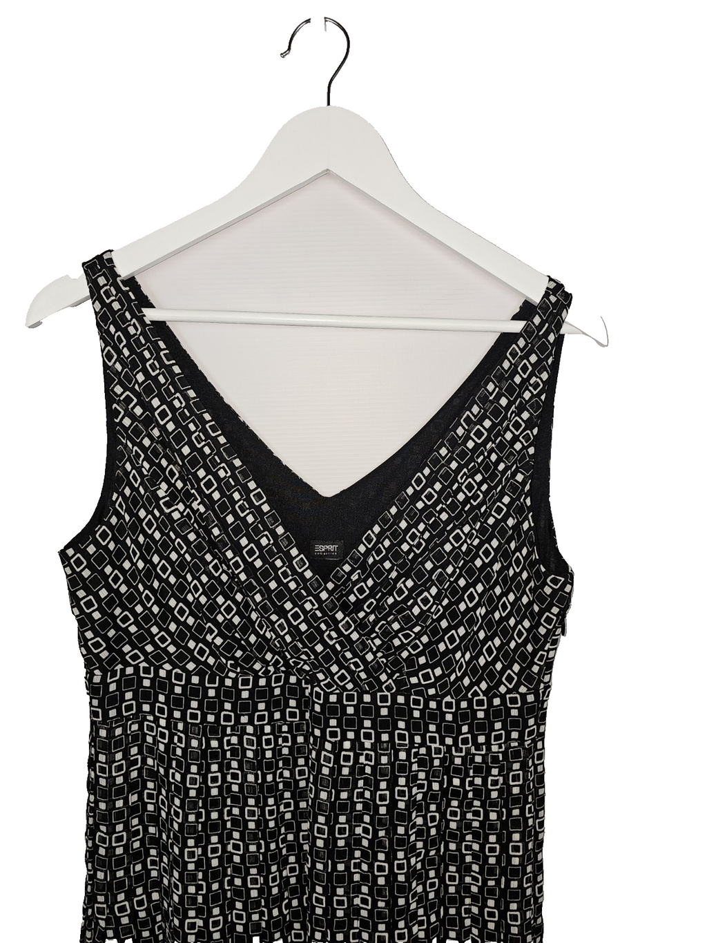 EK7186 Damen Kleid von Esprit, Schwarz/weiß, Gr.L-XL1