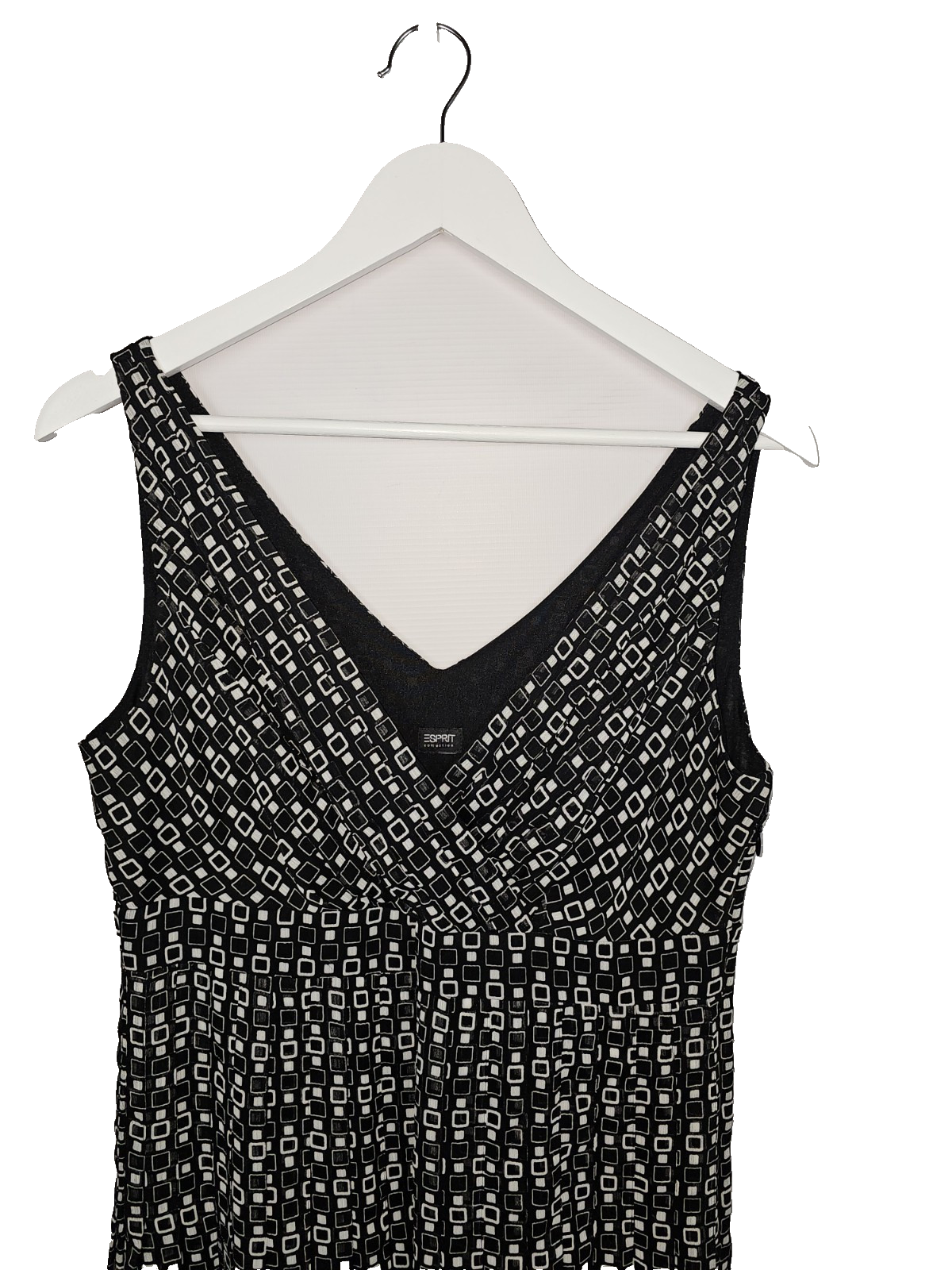 EK7186 Damen Kleid von Esprit, Schwarz/weiß, Gr.L-XL1