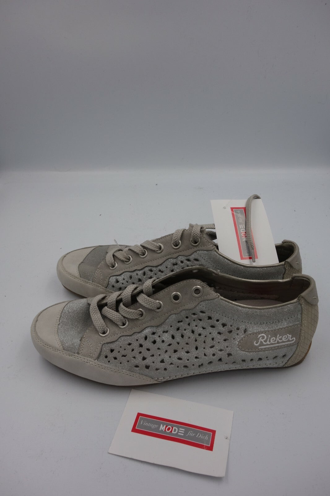 ES0269 Damen Sneaker von Rieker, silbergrau, 371