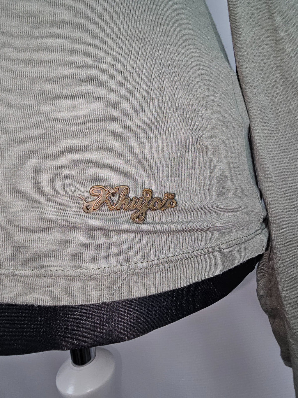 EK0029 Damen Langarmshirt von Khujo, grün, Gr.M1