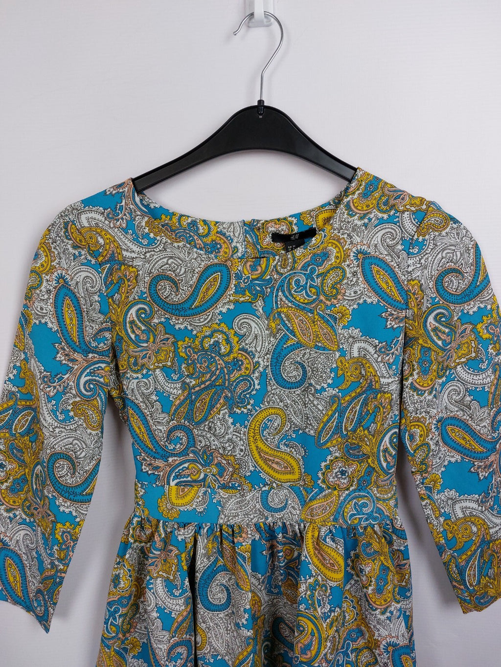 EK4643 Damen Kleid von H&M, blau/gelb, gr. 341