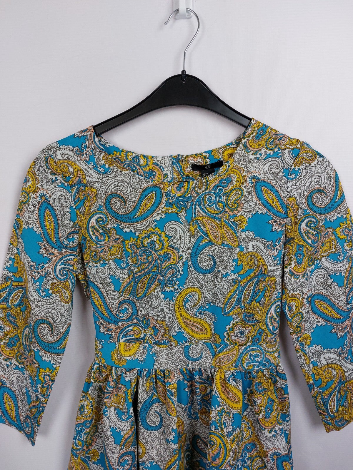 EK4643 Damen Kleid von H&M, blau/gelb, gr. 341