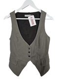 EK3299 Damen Anzugsweste von Zara, Braun, Gr.M0