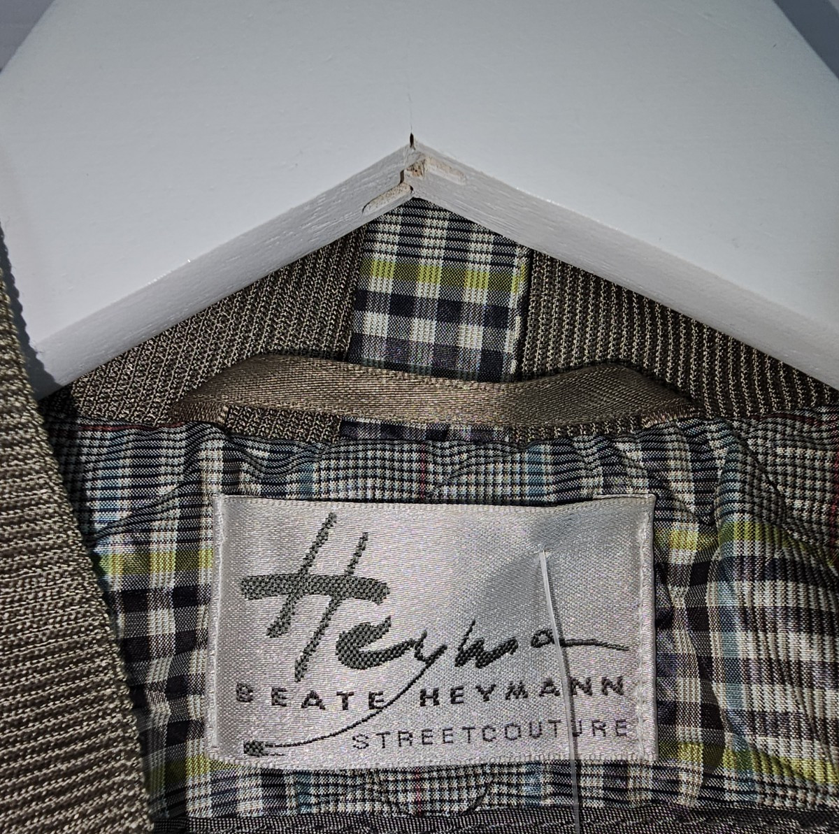 EK7503 Damen Windjacke von Beate Heymann, Mehrfarbig Kariert, Gr.M2