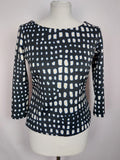 EK4745 Damen Shirt von Expresso, schwarz/weiß, Gr. 340