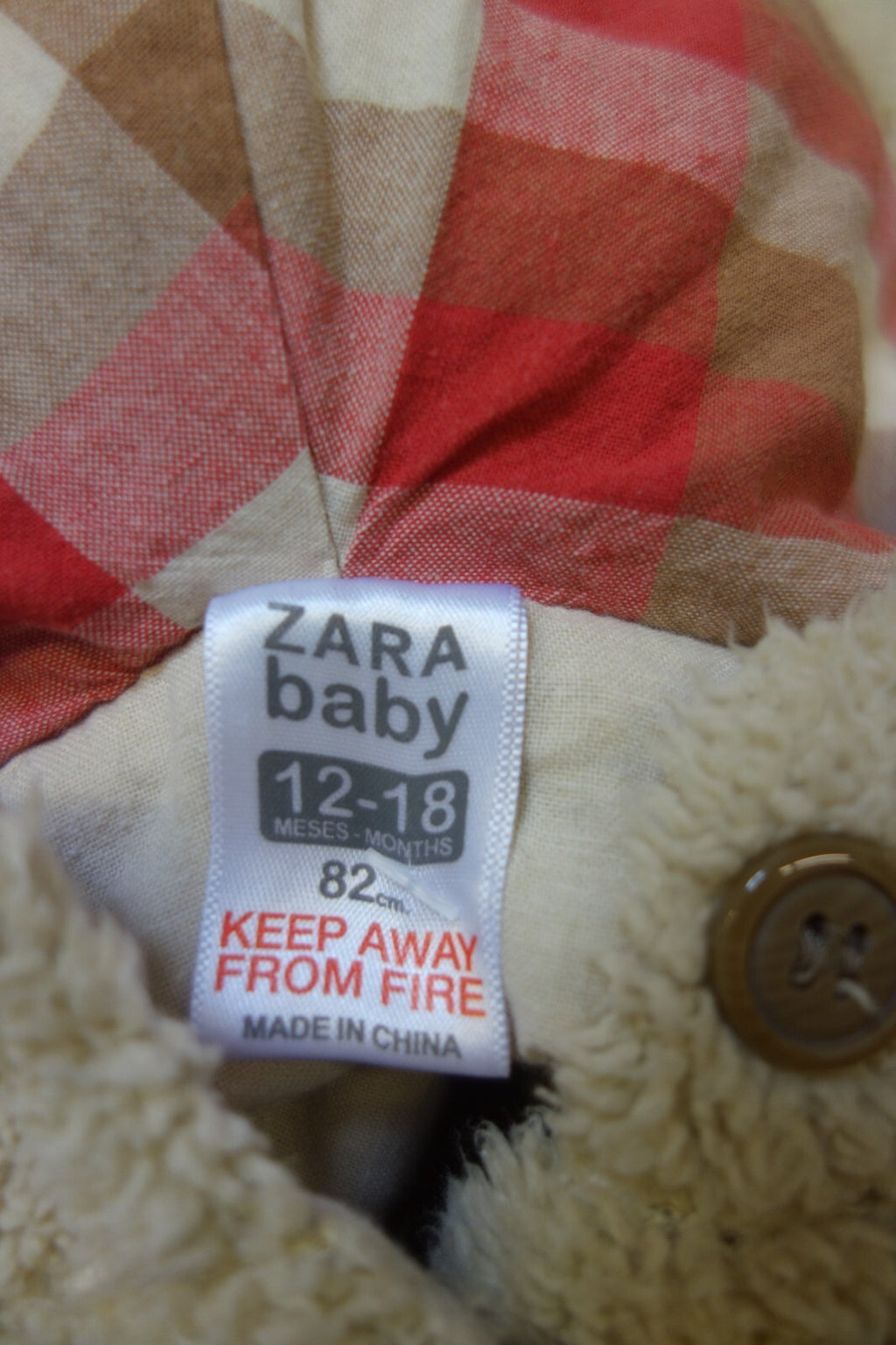 EK3843 Kuscheljacke von Zara, beige, Gr. 805