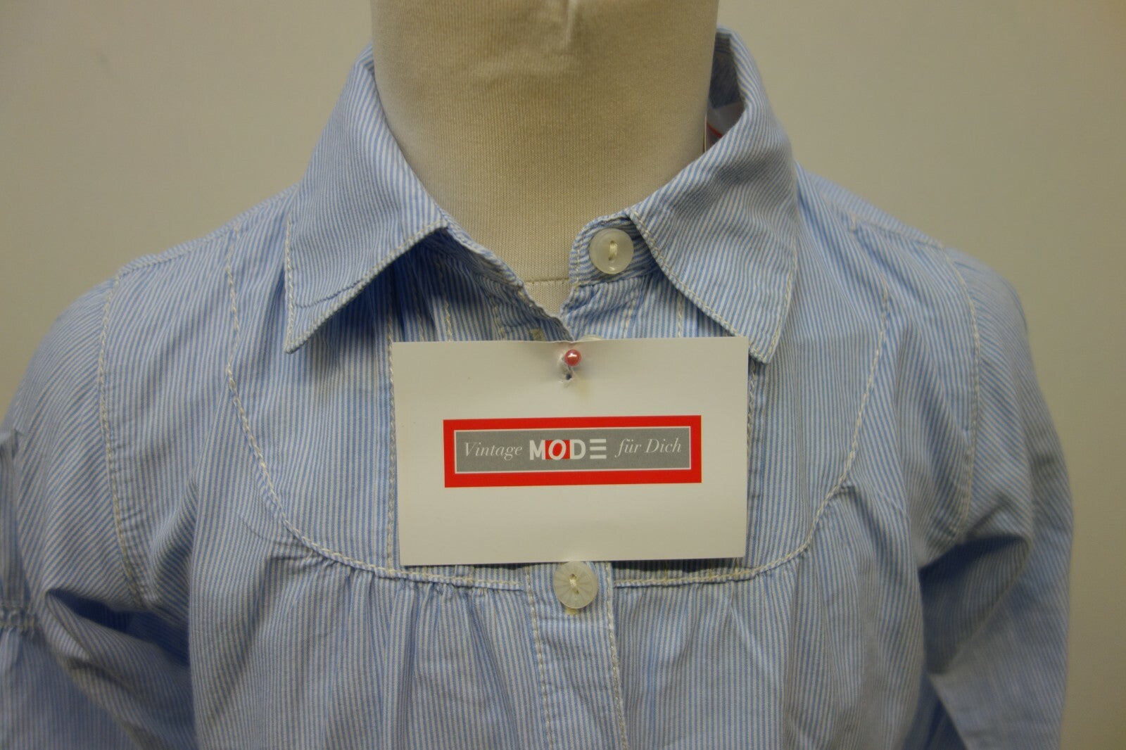 EK0748 Jungen Hemd von s.Oliver, blau-weiß gestreift, Gr. 104/1101