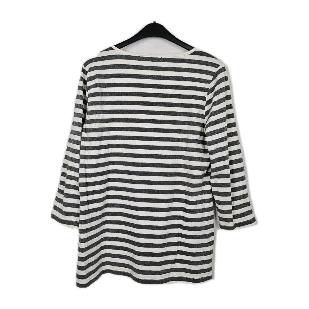 EK10613 Damen Pullover von Tommy Hilfiger, Weiß-Grau, Gr. L3