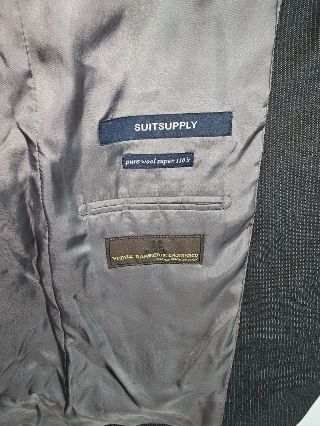 EK7569 Herren Sakko von Suitsupply, Schwarz,  Gr. L3
