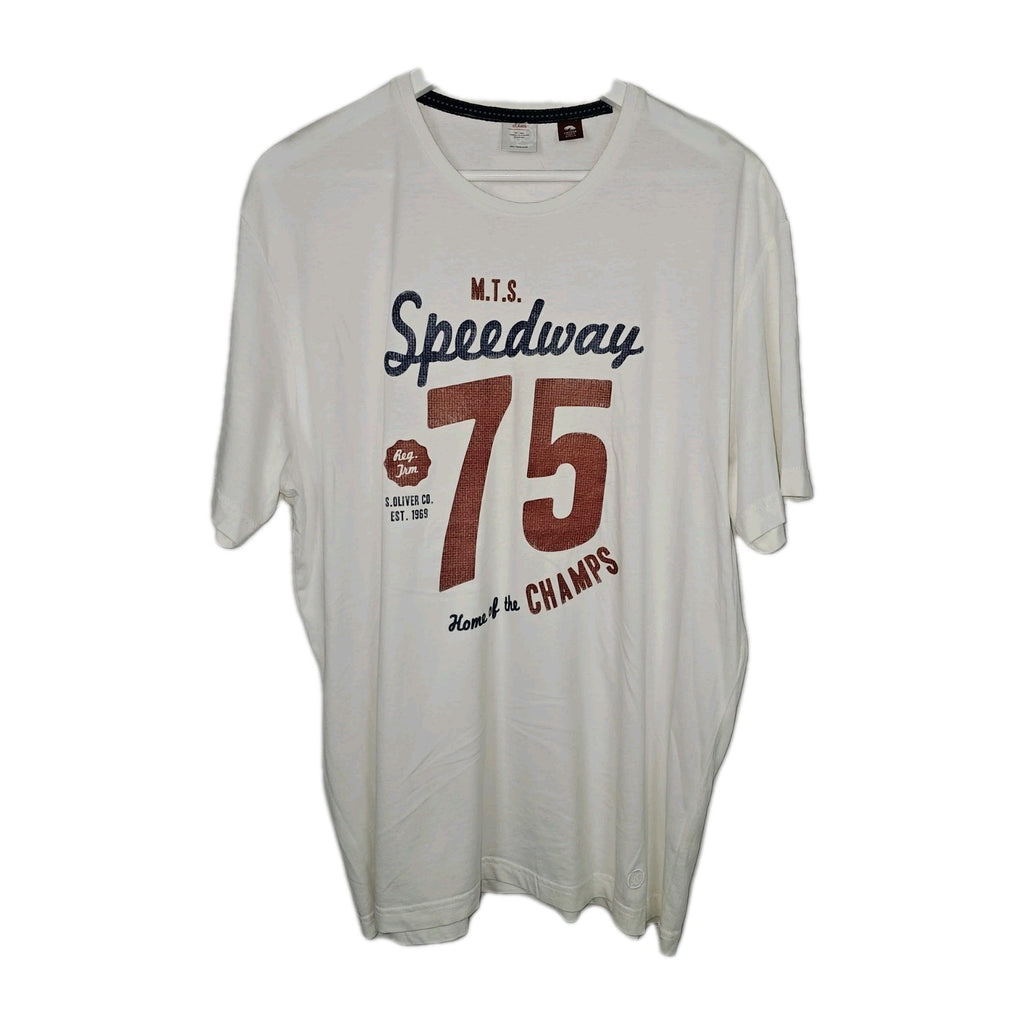 EK11083 Herren T-Shirt von s.Oliver, Weiß, Gr. XXL0