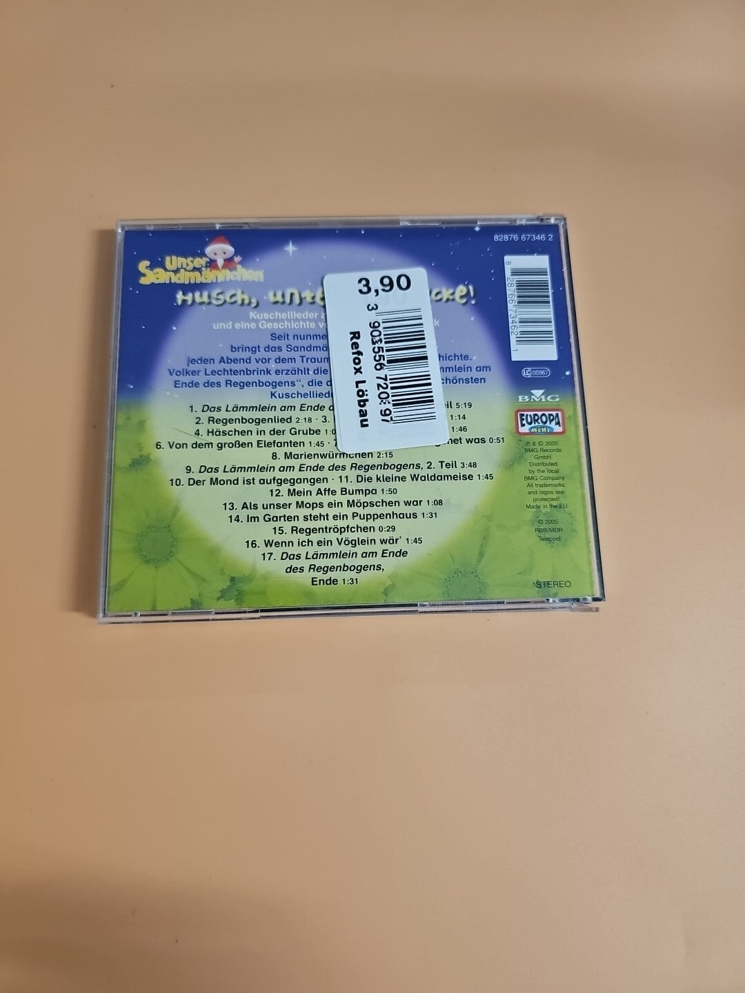 KINDERLIEDER CD Sandmännchen Husch unter die Decke Gutenacht Geschichte T1033 491