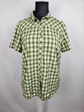 EK5488 Damen Bluse von Vaude, grün kariert, Gr. 480