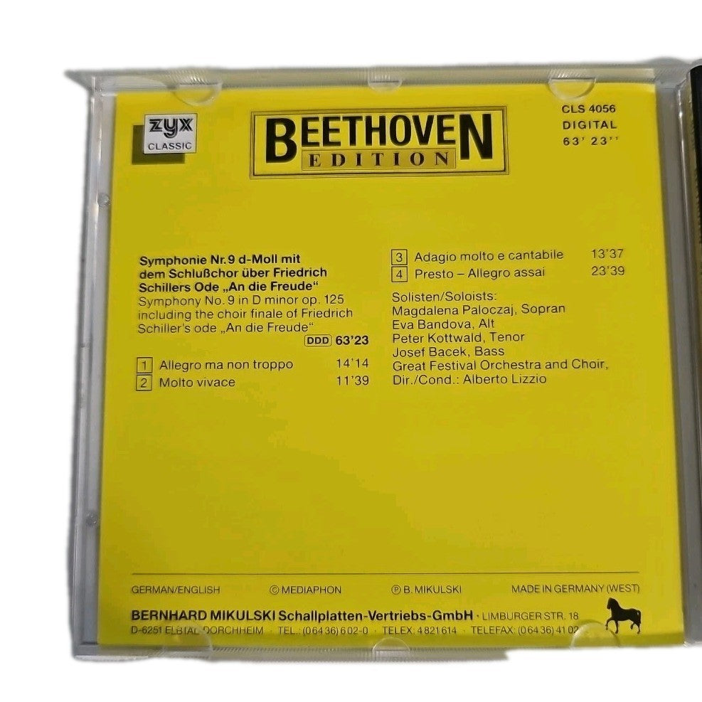 EB4046 CD Ludwig van Beethoven, Symphonie Nr. 9 d-Moll op. 125 "An die Freude"2
