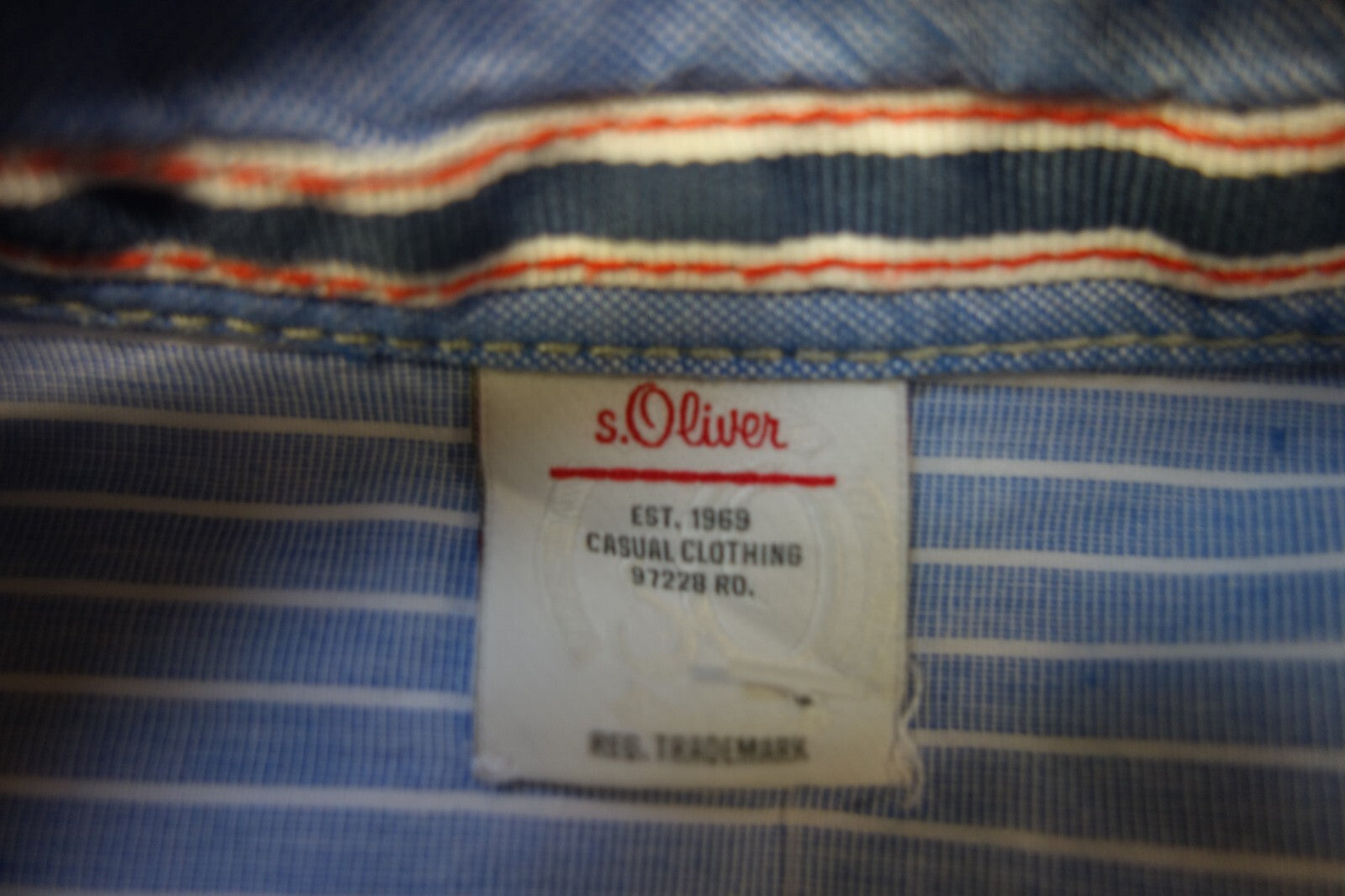 EK1871 Jungen Hemd von s.Oliver, blau, Gr. 128/1345