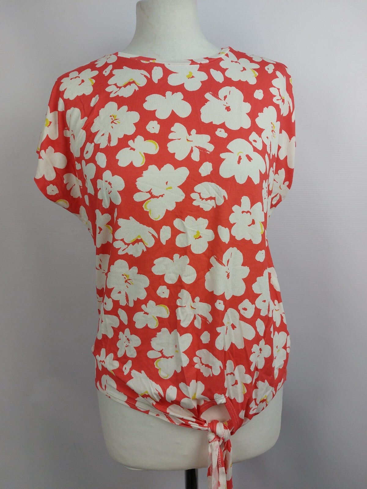 EK0819 Damen T-Shirt von Reken Maar, rot-weiß, Gr.S0