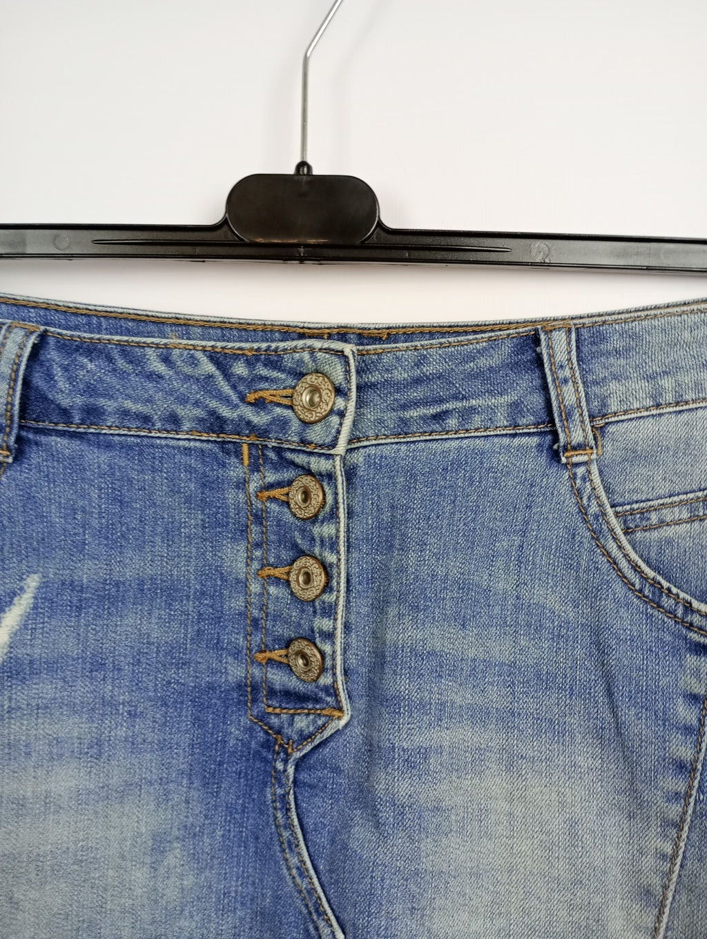 EK5258 Damen Jeansrock von Gina, blau, Gr. 381