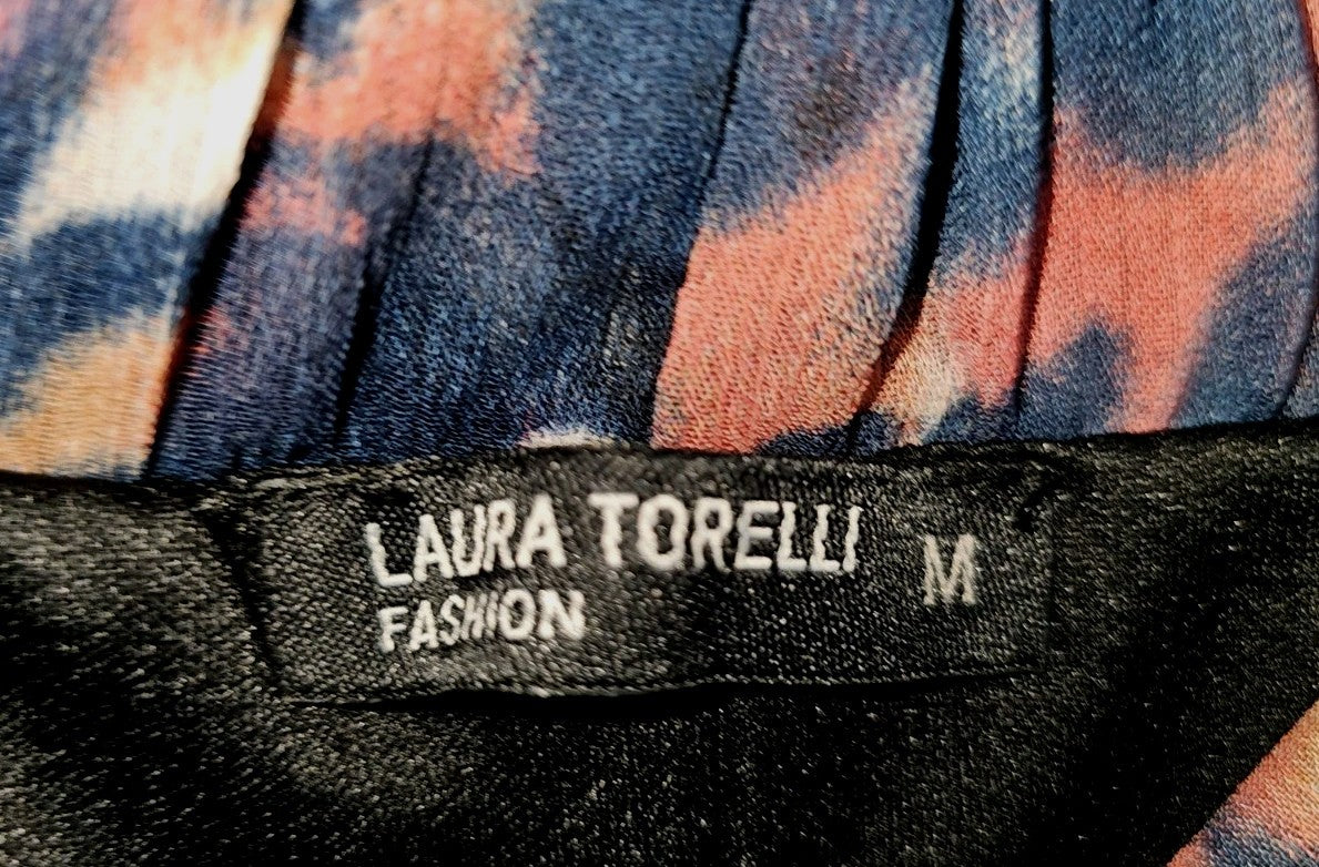 EK10104 Damen Rock von Laura Torelli, rosa-blau, Gr.M 1