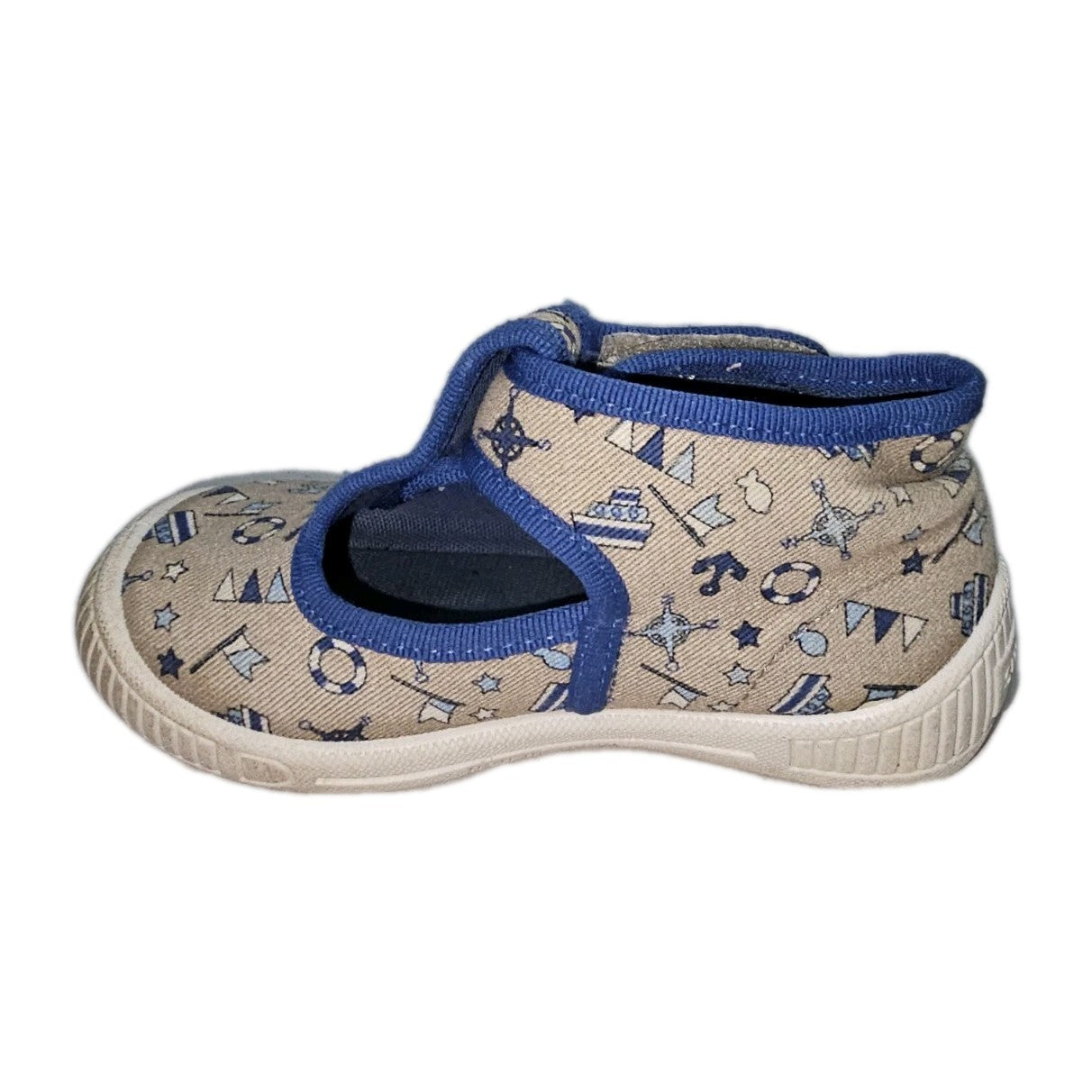ES902 Jungen Hausschuhe von SuperFit, blau-beige, Gr.233