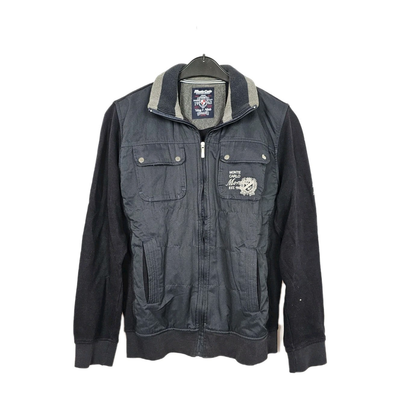 EK11024 Herren Strickjacke von Monte Carlo, Blau, Gr. M0