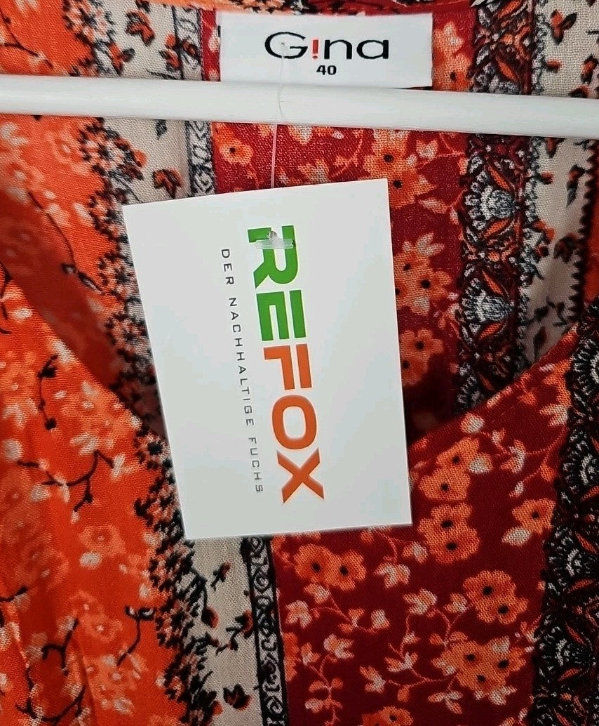 EK9135 Damenkleid Gina Gr.40 Orange1