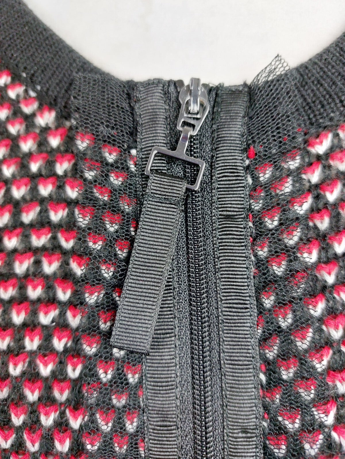 EK4481 Damen Strickjacke von Taifun, rot-schwarz-weiß, Gr.M6