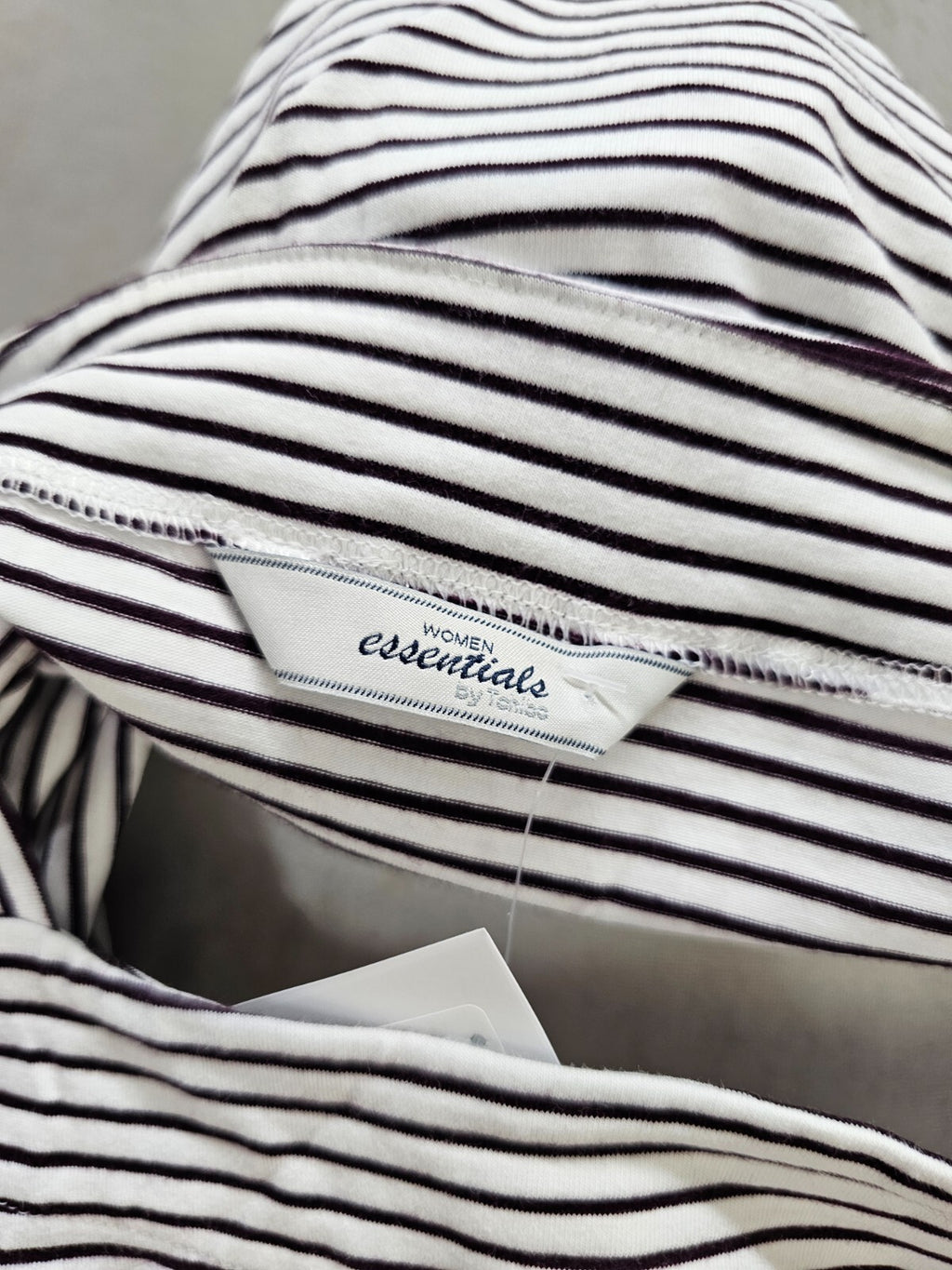 EK5762 Damen Shirt von Essentials, braun/weiß gestreift, Gr. 38/405