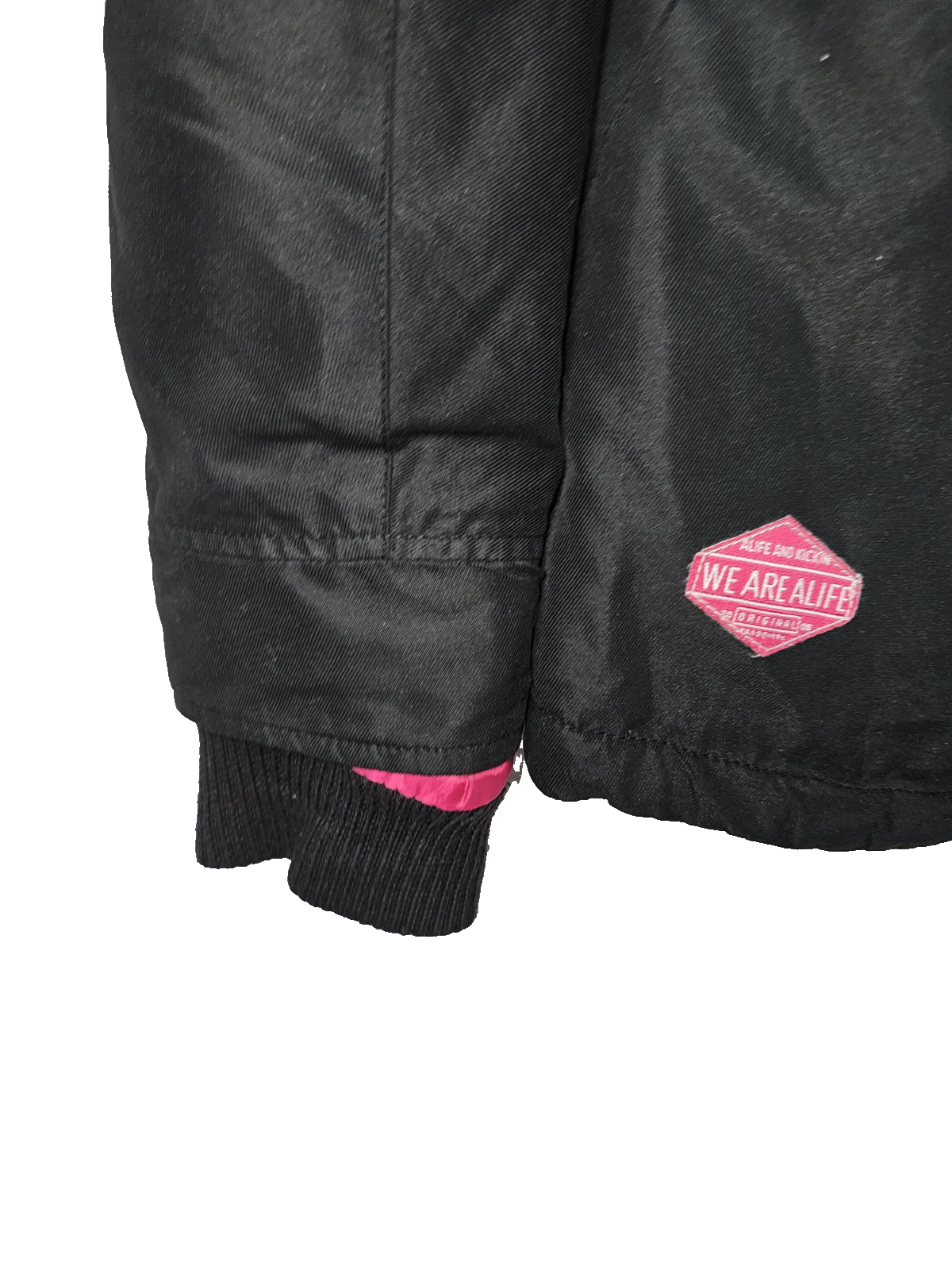 EK7244 Damen Anorak von Alife and Kickin, schwarz-pink, Gr.XL4