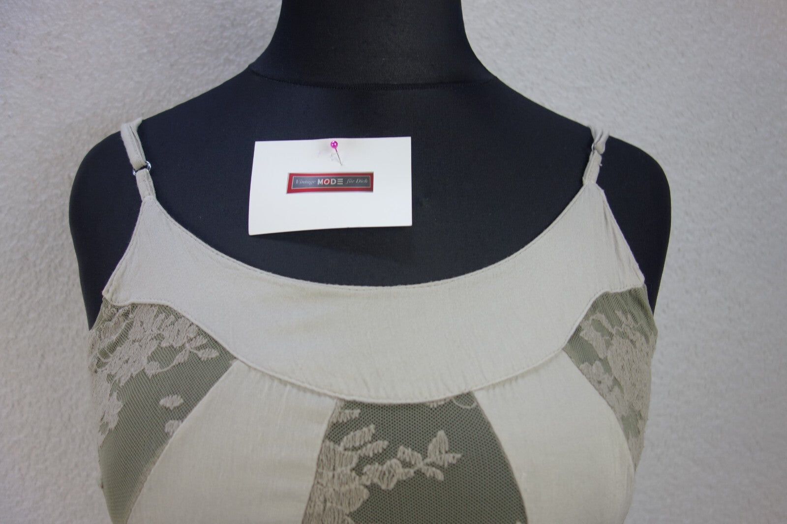 EK1823 Damen Kleid von Re-Fashion&Style, grau-grün, Gr.S1
