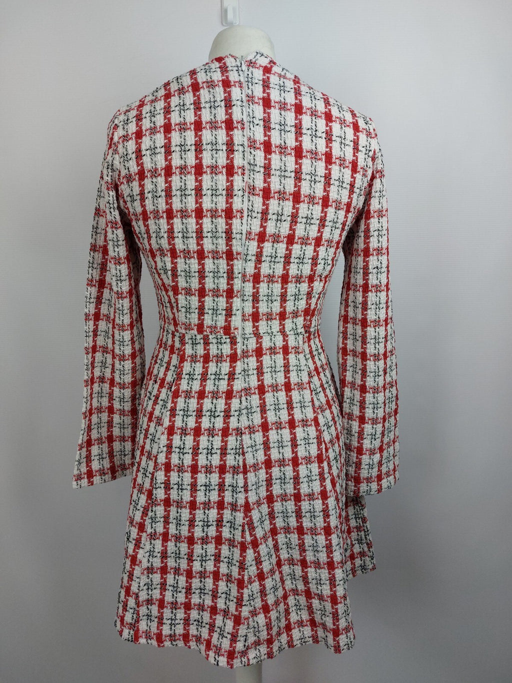 EK4616 Damen Kleid von Cream&Ronge, rot-weiß, Gr. S4