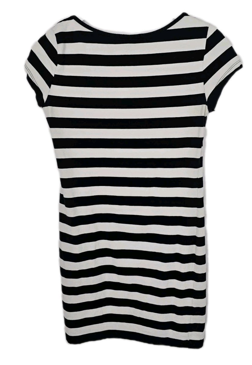 EK9516 Damen Kleid von H&M, Schwarz/Weiß, Gr. S3