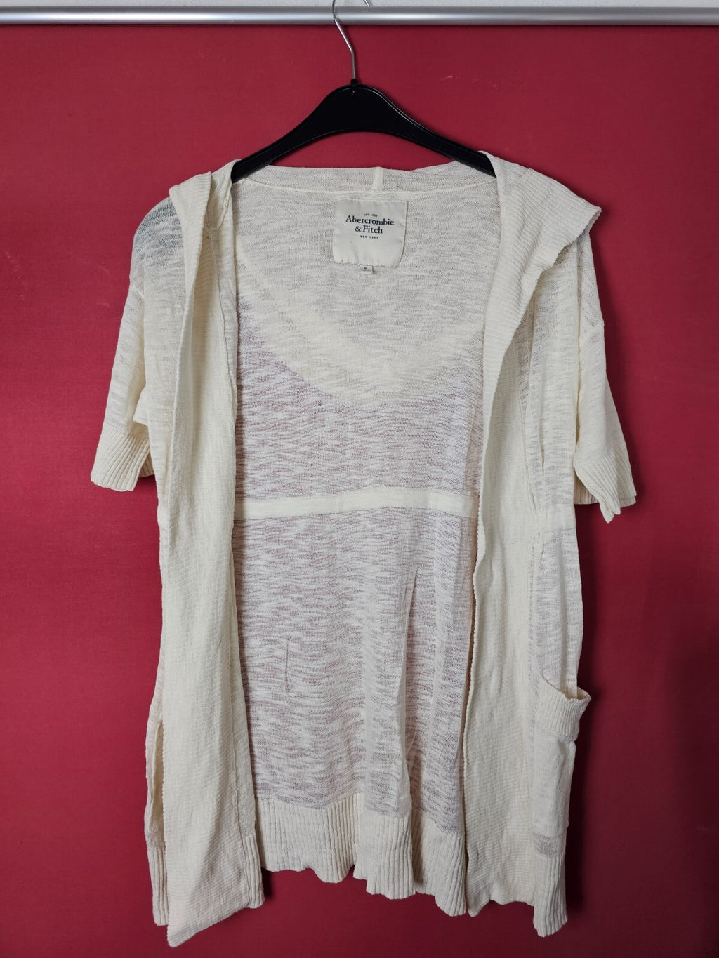 EK6608 Damen Strickjacke von Abercrombie&Fitch, Beige, Gr.M0