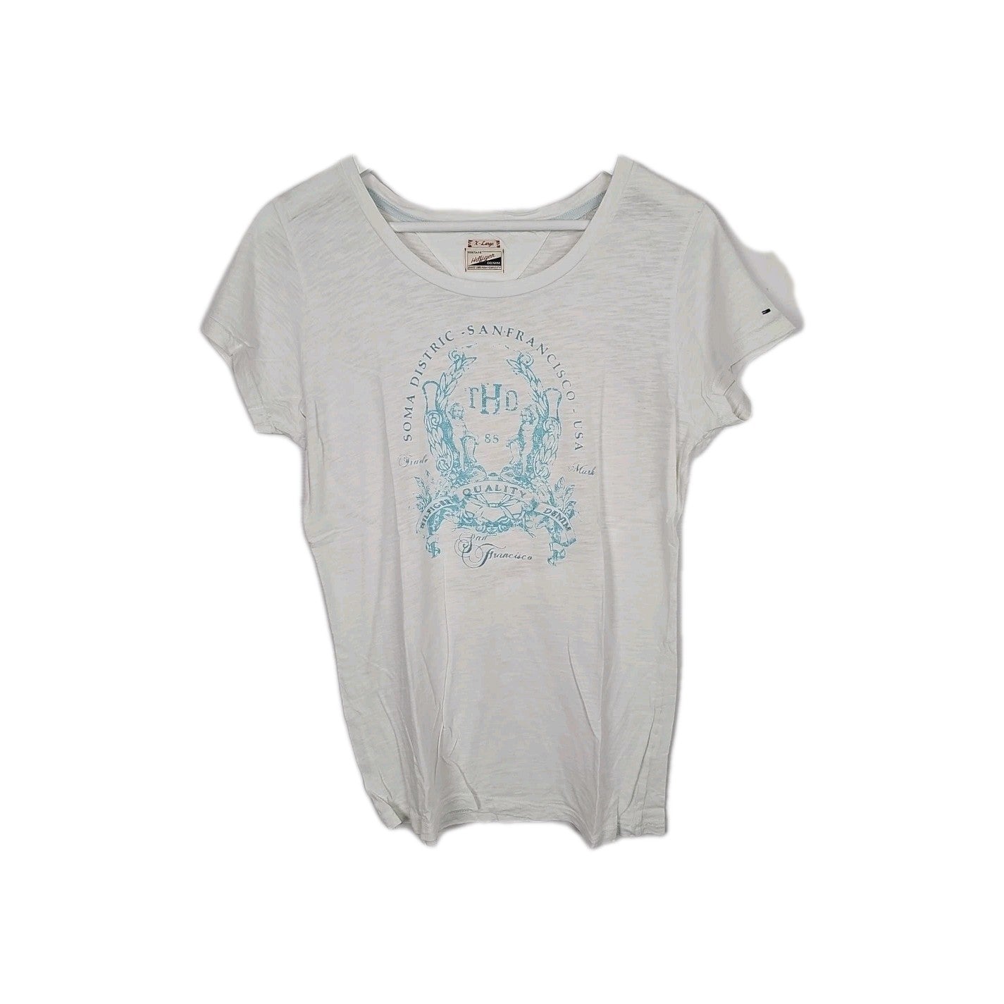 EK10017 Damen T-Shirt Hilfiger Denim Gr.X-Large Weiß0
