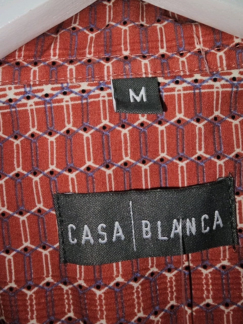 EK8792 Herren Hemd von Casa Blanca, rot-weiß, Gr.M2