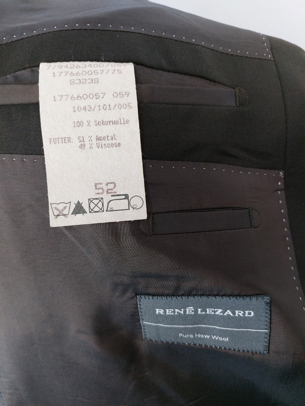 EK4576 Herren Sakko von Rene Lezard, braun, Gr.527