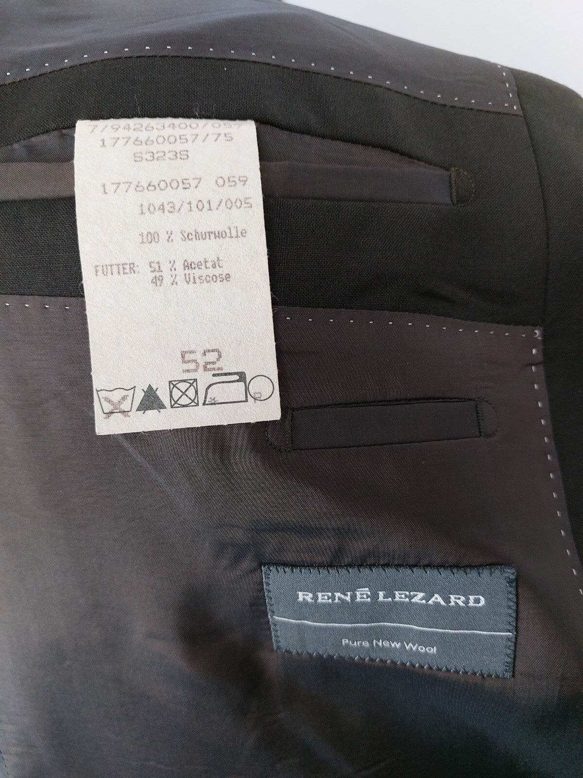 EK4576 Herren Sakko von Rene Lezard, braun, Gr.527