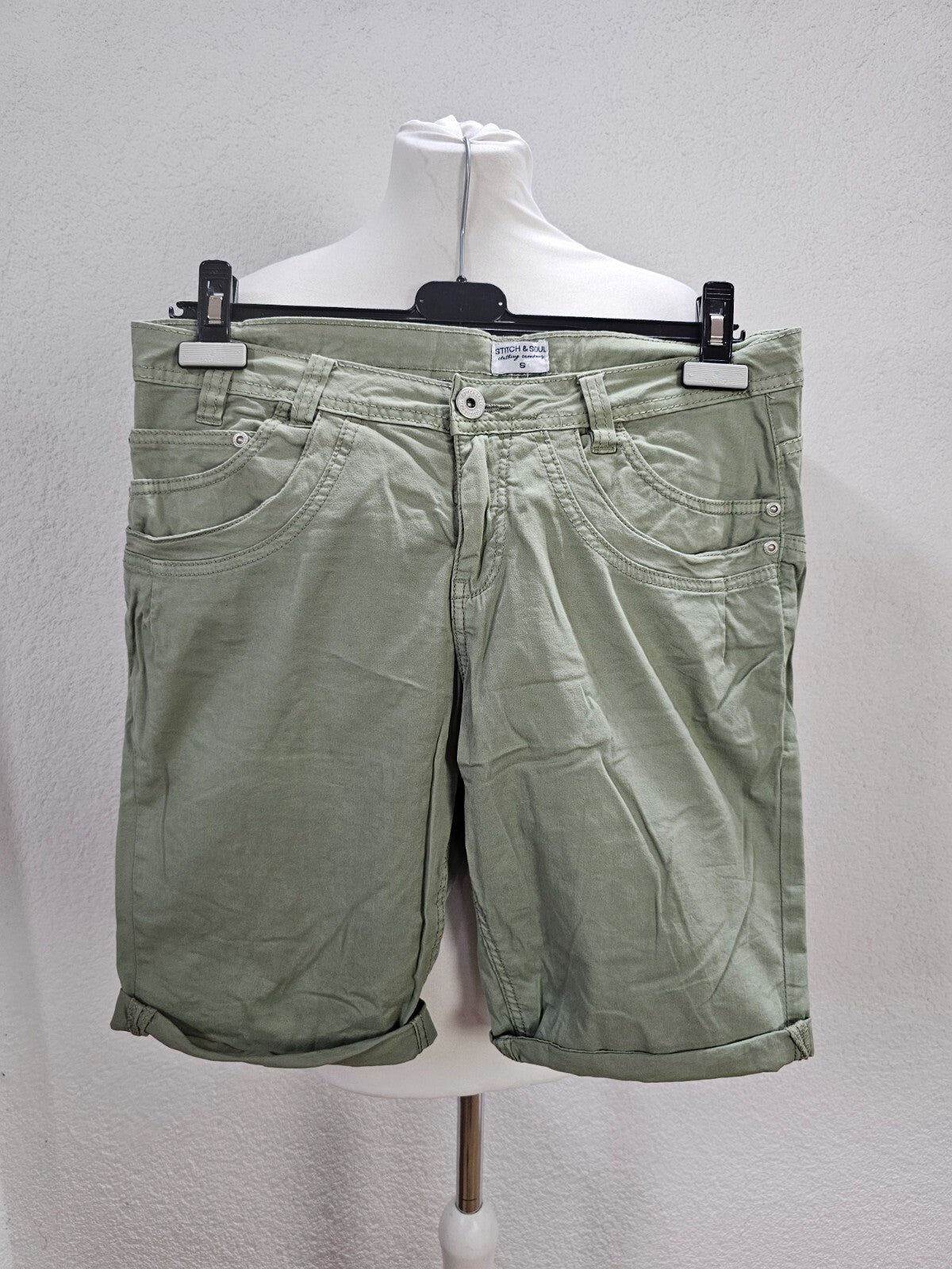 EK6237 Damen Shorts von Stitch&Soul, grün, Gr.S0