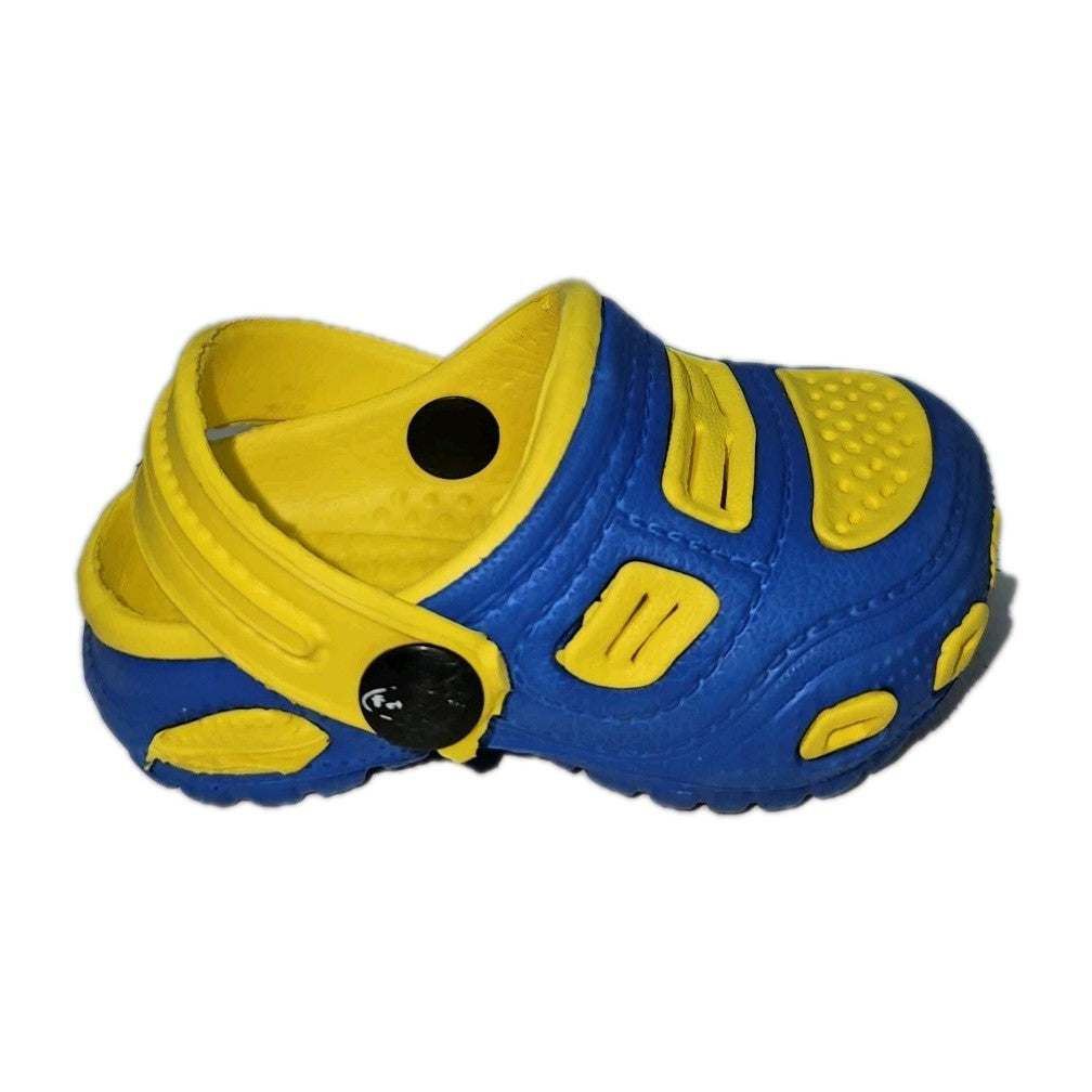 ES913 Unisex Kinder Badelatschen, gelb-blau, Gr.182