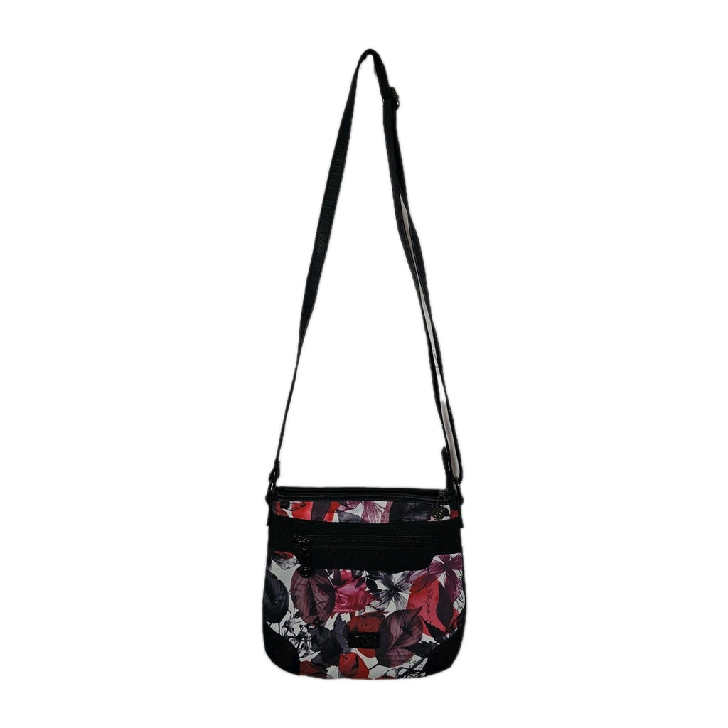 EK8529 Damen Tasche von Skpat, rot mit Blumenmuster, kleine Umhängetasche3