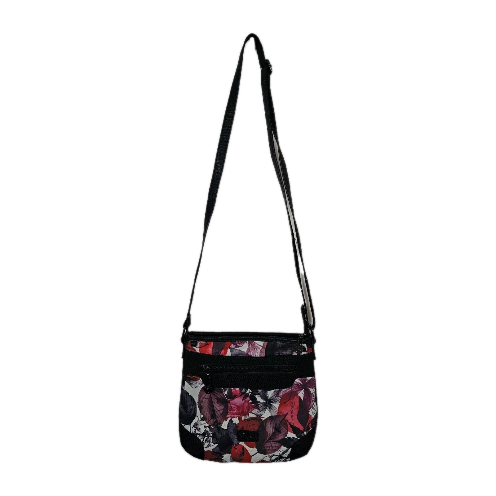 EK8529 Damen Tasche von Skpat, rot mit Blumenmuster, kleine Umhängetasche3