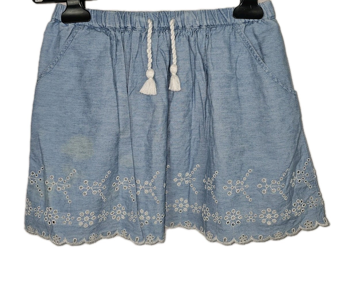 EK10682 Mädchen Rock von Zara, blau, Gr.130cm0
