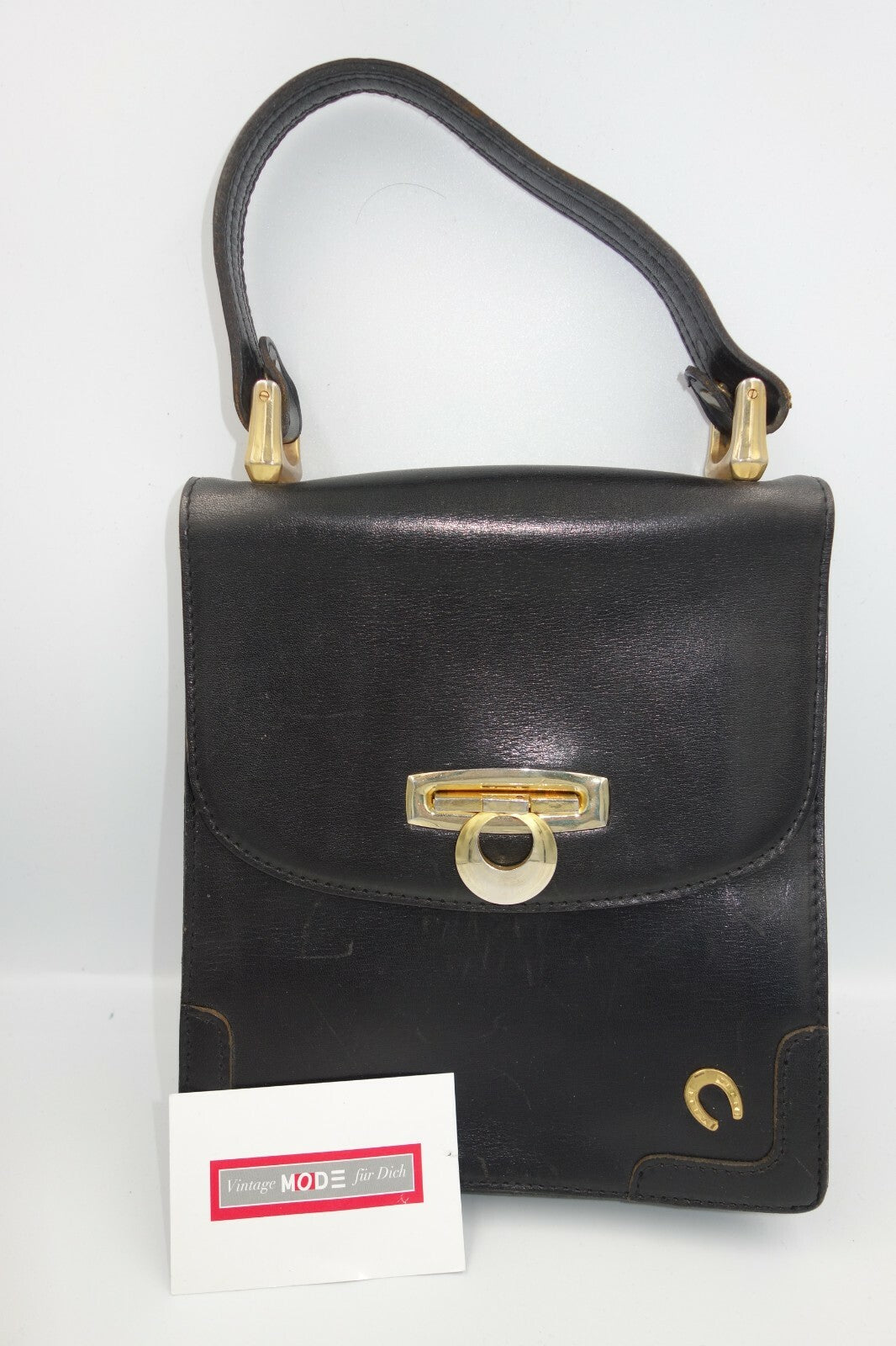 ES0220 Damen Handtasche schwarz0