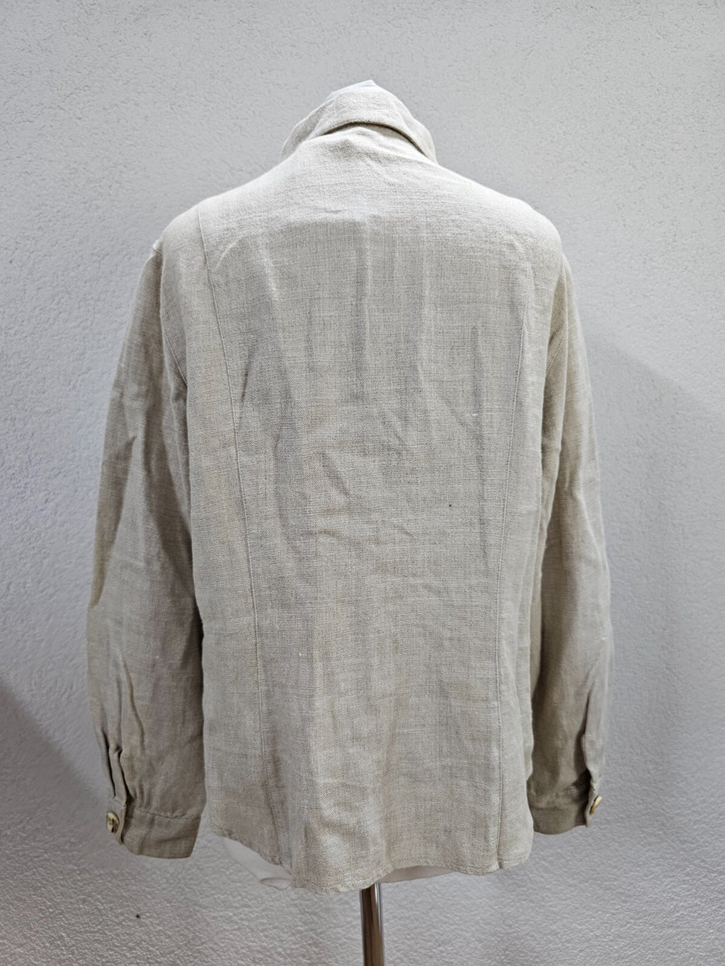 EK5801 Damen Leinenbluse von Feelings, flaxfarben, Gr. 424